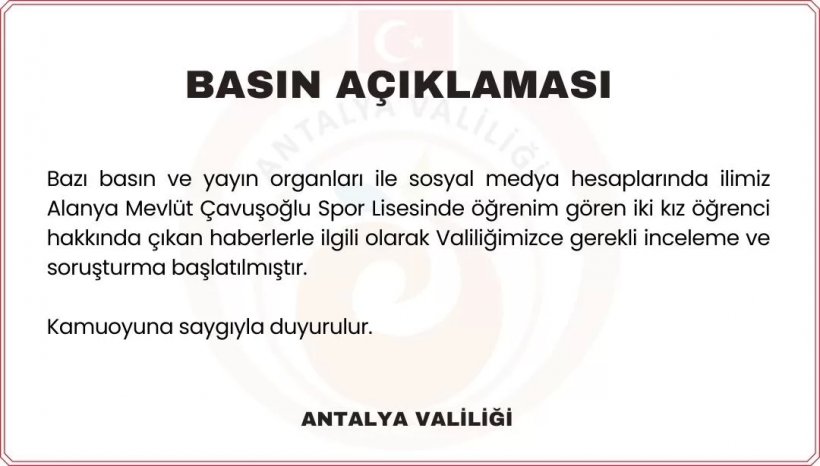 Alanya Mevlüt Çavuşoğlu Lisesi yurdunda skandal iddia!