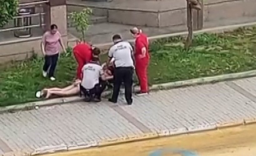 Alanya  Başkent Hastanesi'nde bir kişi pencereden aşağıya düştü
