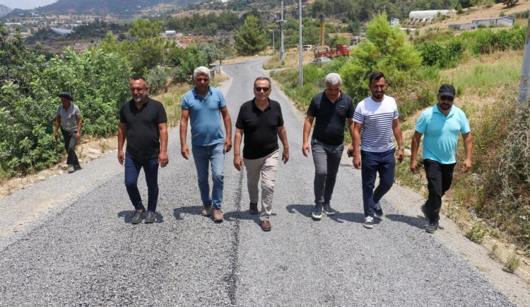 Gazipaşa'da asfalt döküm hizmetine hız verildi