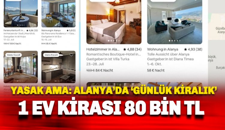 Günlük kiralık evlerin önüne geçilemiyor: 80 bin TL'ye kiralık daire