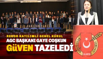 AGC Başkanı Gaye Coşkun güven tazeledi