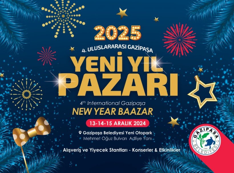 Gazipaşa Yeni Yıl Pazarı başlıyor