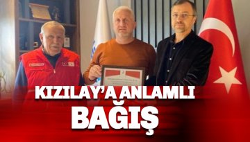 Kızılay'dan Paşaoğlu'na bağış teşekkürü