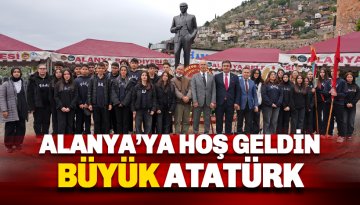 Ulu Önder Atatürk'ün Alanya'ya gelişinin 90. yıl dönümü kutlandı