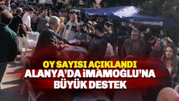 Alanya'da İmamoğlu'na tarihi destek: İşte kullanılan oy sayısı