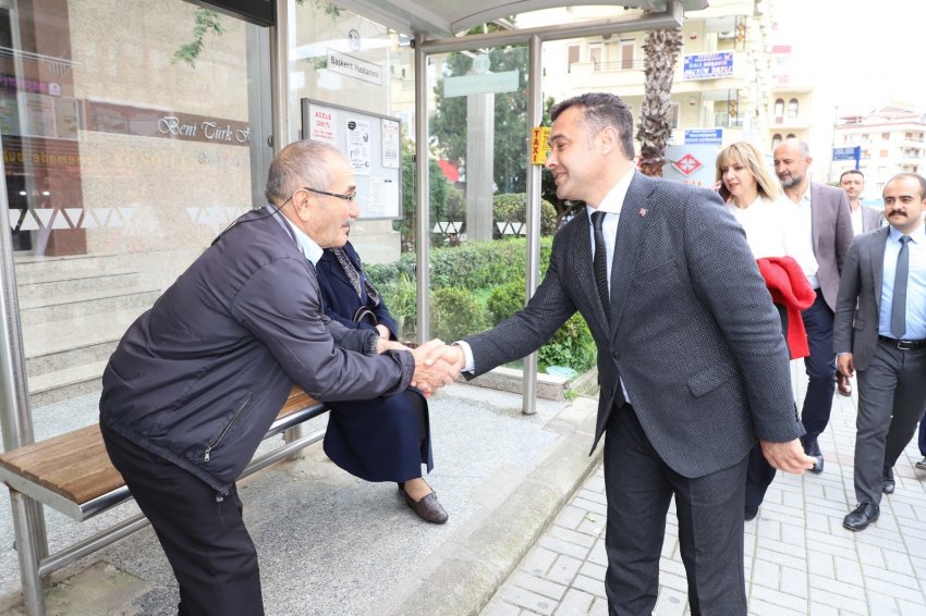 Adem Murat Yücel 25 Metreli Yol ve Atatürk Caddesi Esnafını Gezdi