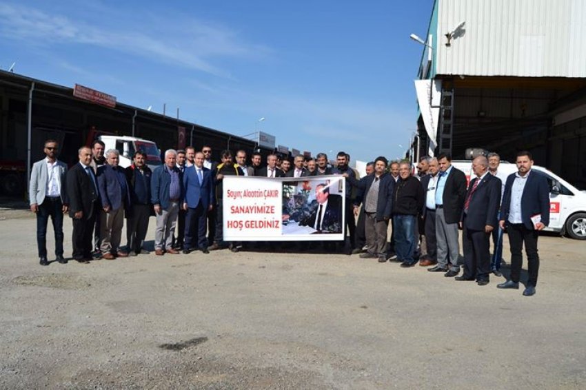 Alaattin Çakır'a Sanayi'de de yoğun ilgi ve sevgi!