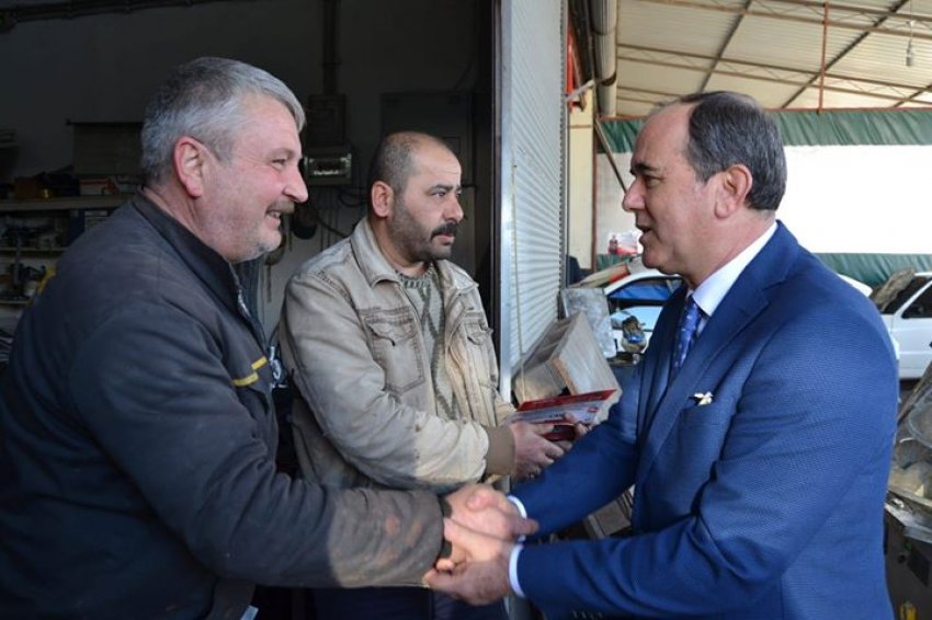 Alaattin Çakır'a Sanayi'de de yoğun ilgi ve sevgi!