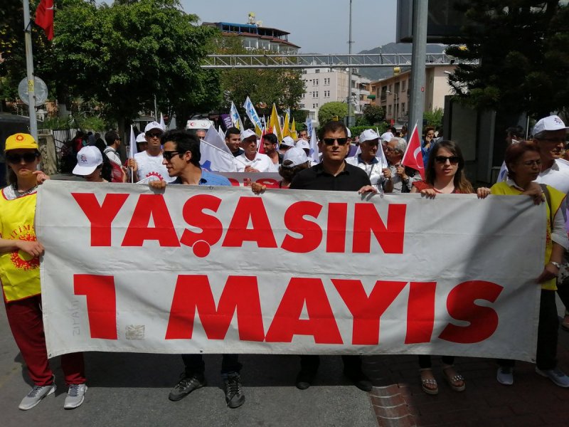 Alanya'da Fotoğraflarla 1 Mayıs Coşkusu