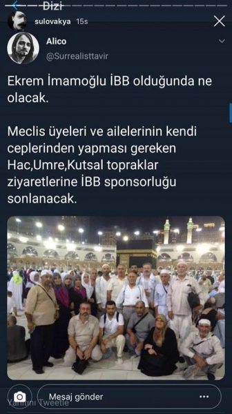 İmamoğlu İBB Başkanı Olduğunda Ne Olaca? İşte Alico'nun o paylaşımları