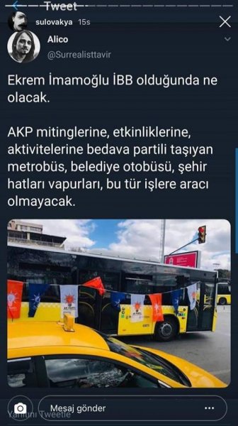 İmamoğlu İBB Başkanı Olduğunda Ne Olaca? İşte Alico'nun o paylaşımları