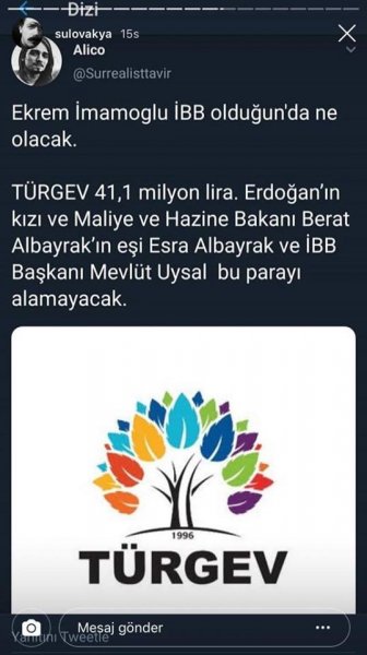 İmamoğlu İBB Başkanı Olduğunda Ne Olaca? İşte Alico'nun o paylaşımları